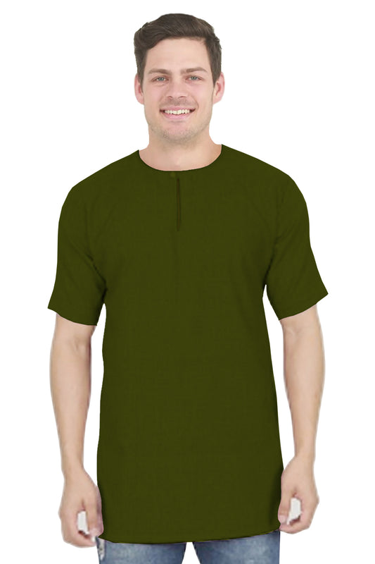 Baju Koko | Kurta Pria Polos Klasik Tangan Pendek Kancing Depan