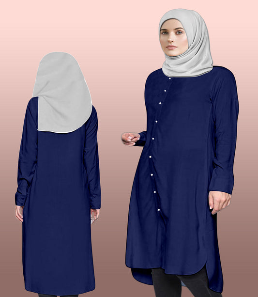 Blouse Tunic Round Bottom Full Kancing