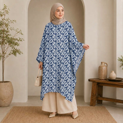 PREMIUM BOTANICAL FLORAL & LEAF PRINTED LONG KAFTAN