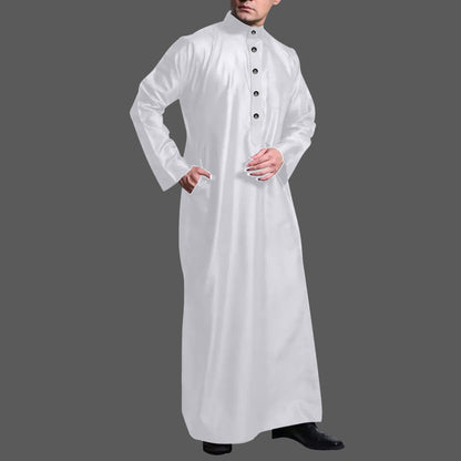 Jubah Men Polos Pocket Style Kancing