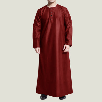 Jubah Kurta Pria Muslim laki laki Casual Kancing Trendy