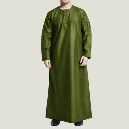 Jubah Kurta Pria Muslim laki laki Casual Kancing Trendy