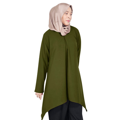 Blouse Tunic Tangan Panjang Wanita Muslim