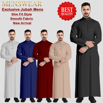 Gamis Pria Muslim Ban Collar