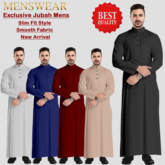 Gamis Pria Muslim Ban Collar