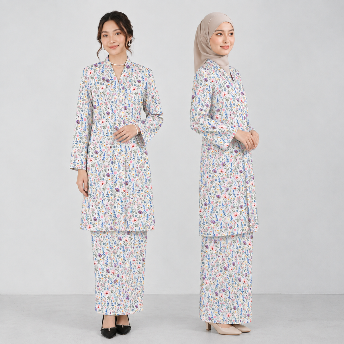 PREMIUM MODERN BOTANICAL PRINTED KEBAYA
