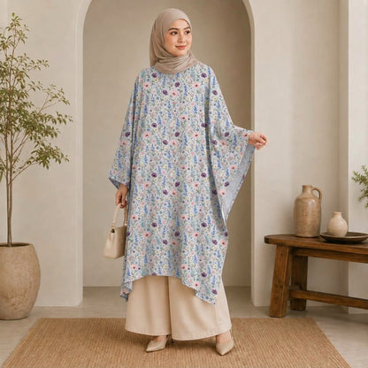 PREMIUM MODERN BATANICAL PRINTED LONG KAFTAN