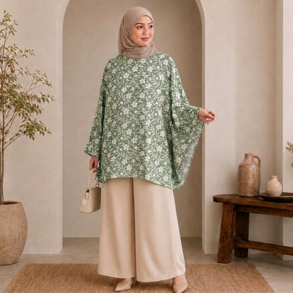 PREMIUM FLORAL PRINTED MINI KAFTAN