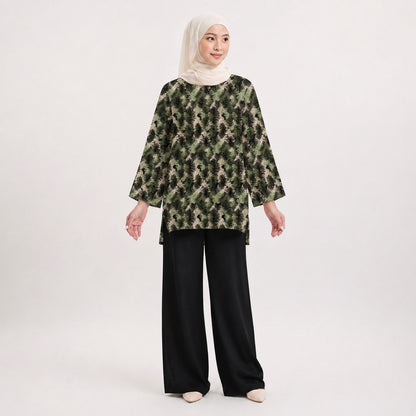 PREMIUM MODERN ABSTRACT & FLORAL PRINTED MINI BLOUSE