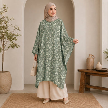 PREMIUM FLORAL PRINTED LONG KAFTAN