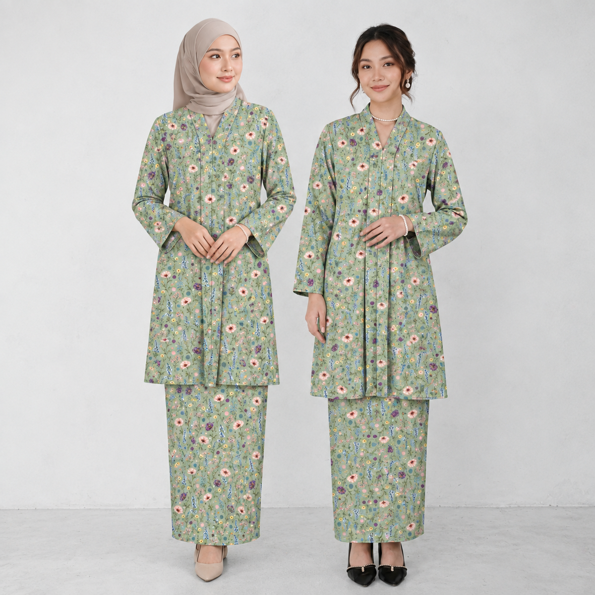 PREMIUM MODERN BOTANICAL PRINTED KEBAYA