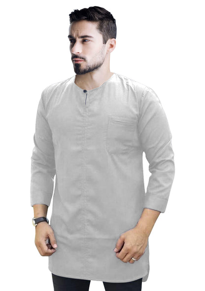 Baju Koko Muslim Pria Polos | Kurta Pria Kekinian Kancing Depan Kecil