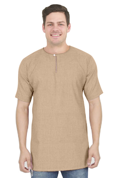 Baju Koko | Kurta Pria Polos Klasik Tangan Pendek Kancing Depan