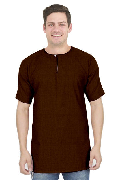 Baju Koko | Kurta Pria Polos Klasik Tangan Pendek Kancing Depan