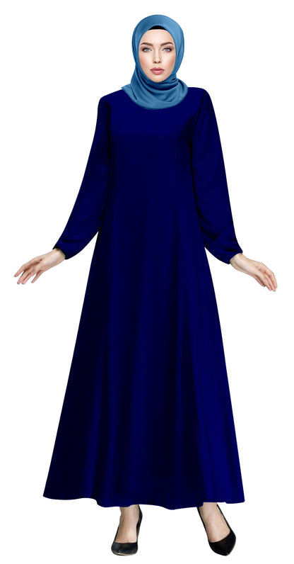 Gamis Abaya Flary Polos Tangan Kerut