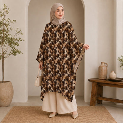 PREMIUM MODERN ABSTRACT & FLORAL PRINTED LONG KAFTAN