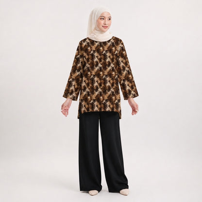 PREMIUM MODERN ABSTRACT & FLORAL PRINTED MINI BLOUSE