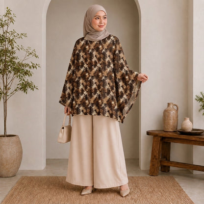 PREMIUM MODERN ABSTRACT & FLORAL PRINTED MINI KAFTAN