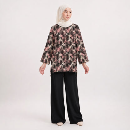 PREMIUM MODERN ABSTRACT & FLORAL PRINTED MINI BLOUSE