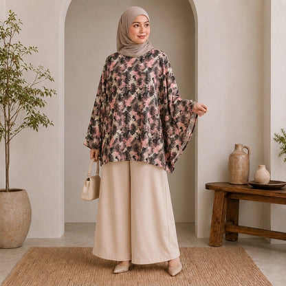 PREMIUM MODERN ABSTRACT & FLORAL PRINTED MINI KAFTAN