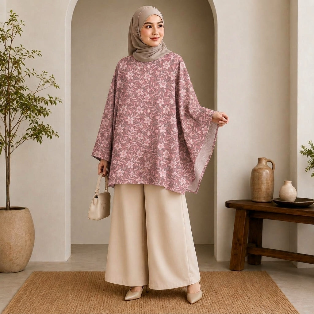 PREMIUM FLORAL PRINTED MINI KAFTAN