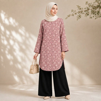 PREMIUM FLORAL PRINTED LONG BLOUSE