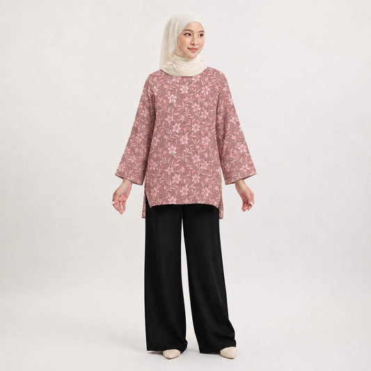 PREMIUM FLORAL PRINTED MINI BLOUSE