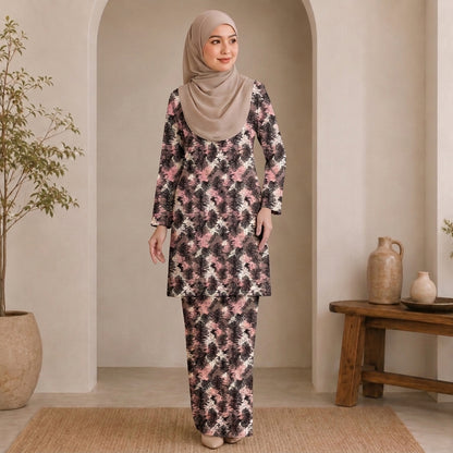 PREMIUM ABSTRACT & FLORAL PRINTED KURUNG