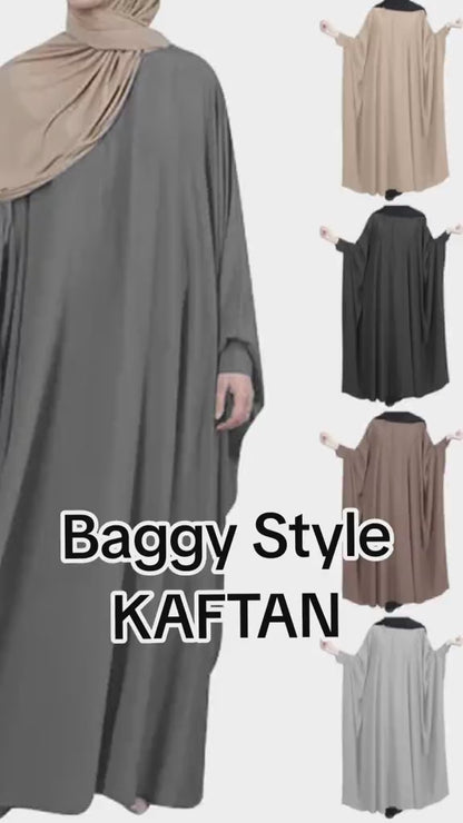 Gamis Abaya Wanita Muslim Kaftan Modern Polos  baru design