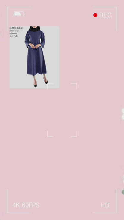 Gamis Abaya Polos 3/4, Gamis Pendek Polos Fashion Wanita