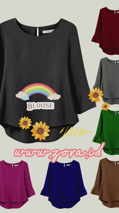 Basic Blouse Atasan Wanita Kekinian