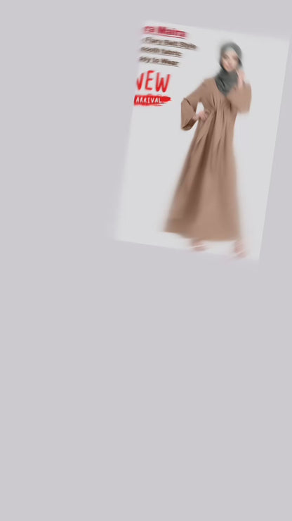 Gamis Abaya Belt Ikat Paten Tangan Besar
