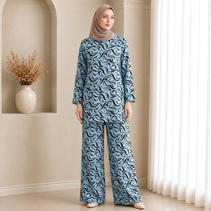 PREMIUM ABSTRACT GRAPHIC PRINTED 2-PIECE SET