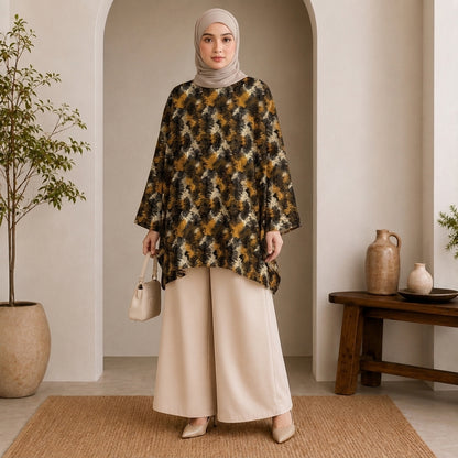 PREMIUM MODERN ABSTRACT & FLORAL PRINTED MINI KAFTAN